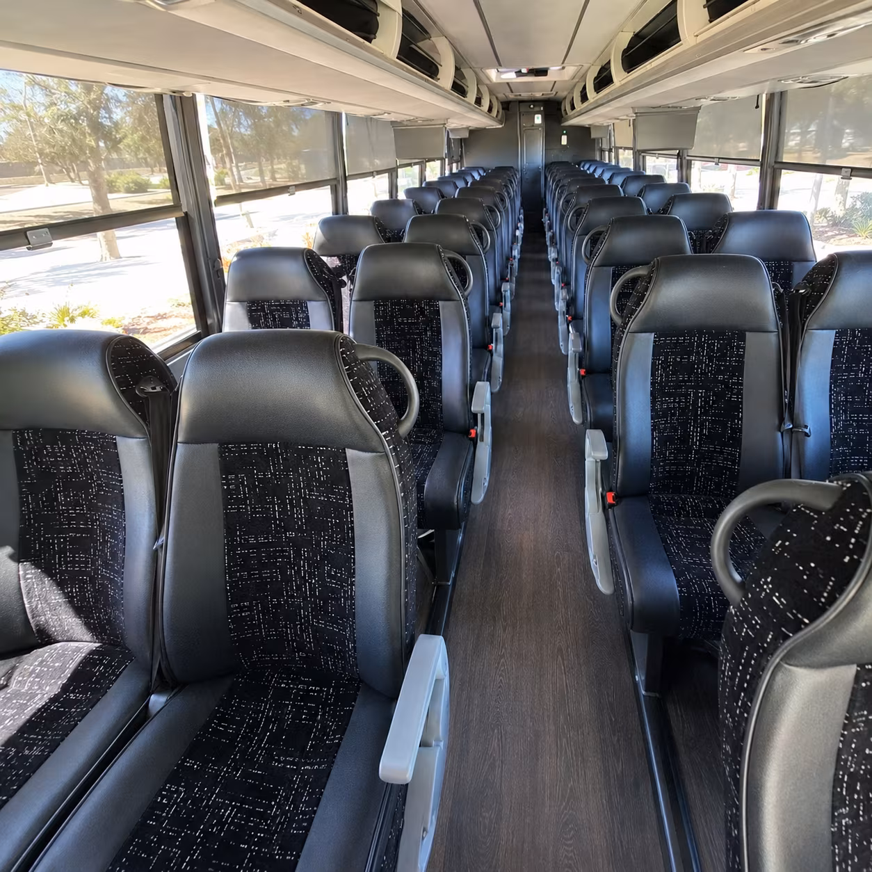 bend school event transportation onboard seating