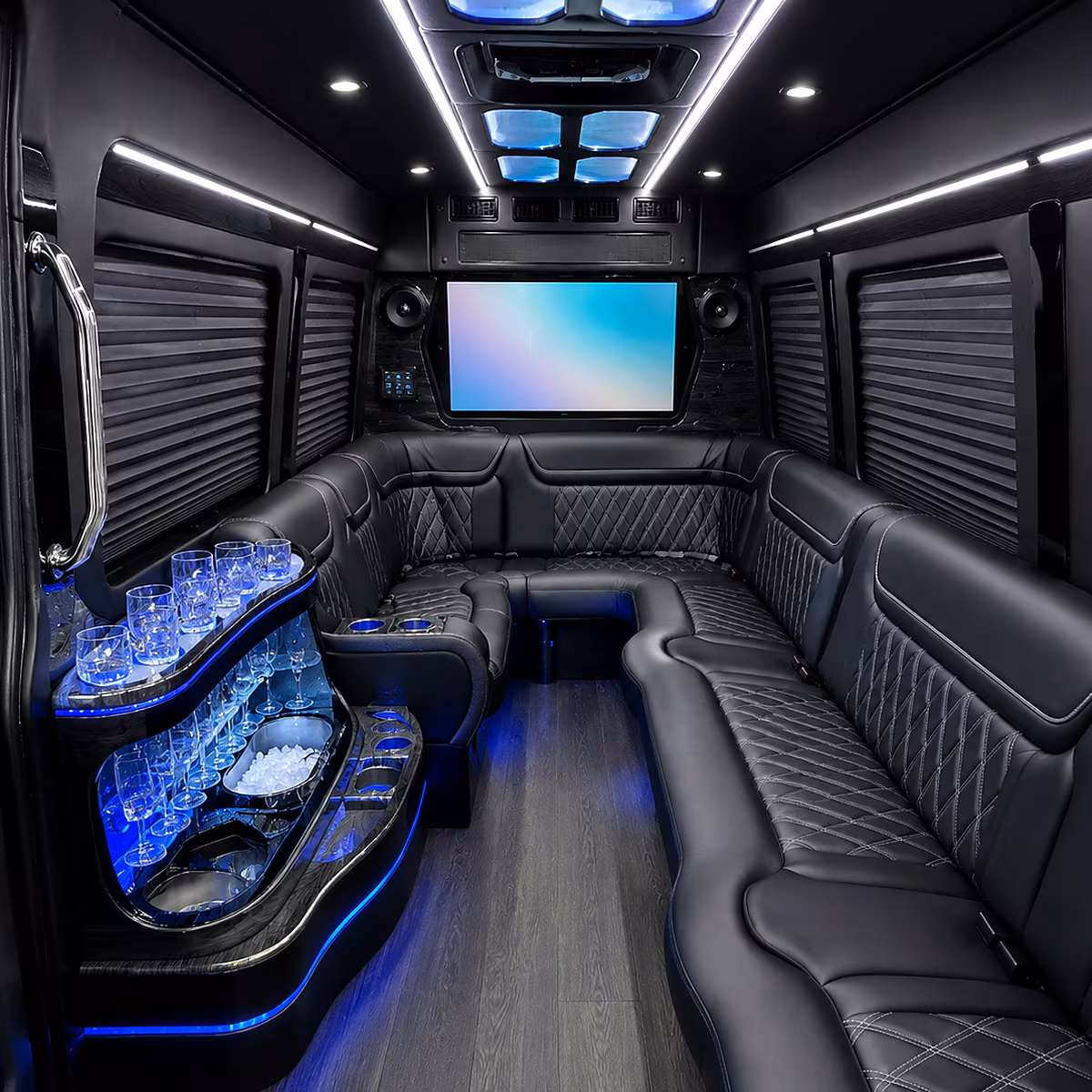 bend wedding party bus rental